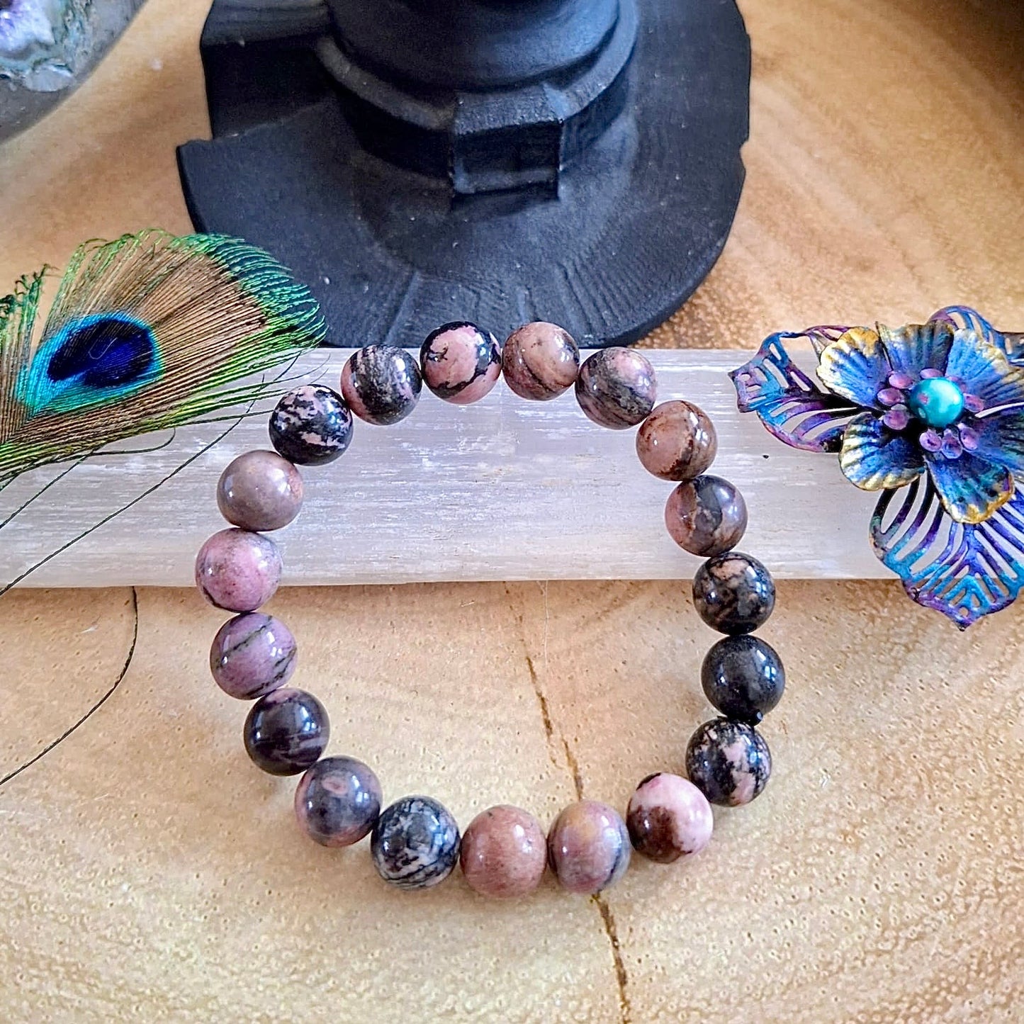 Rhodonite Beaded Bracelet