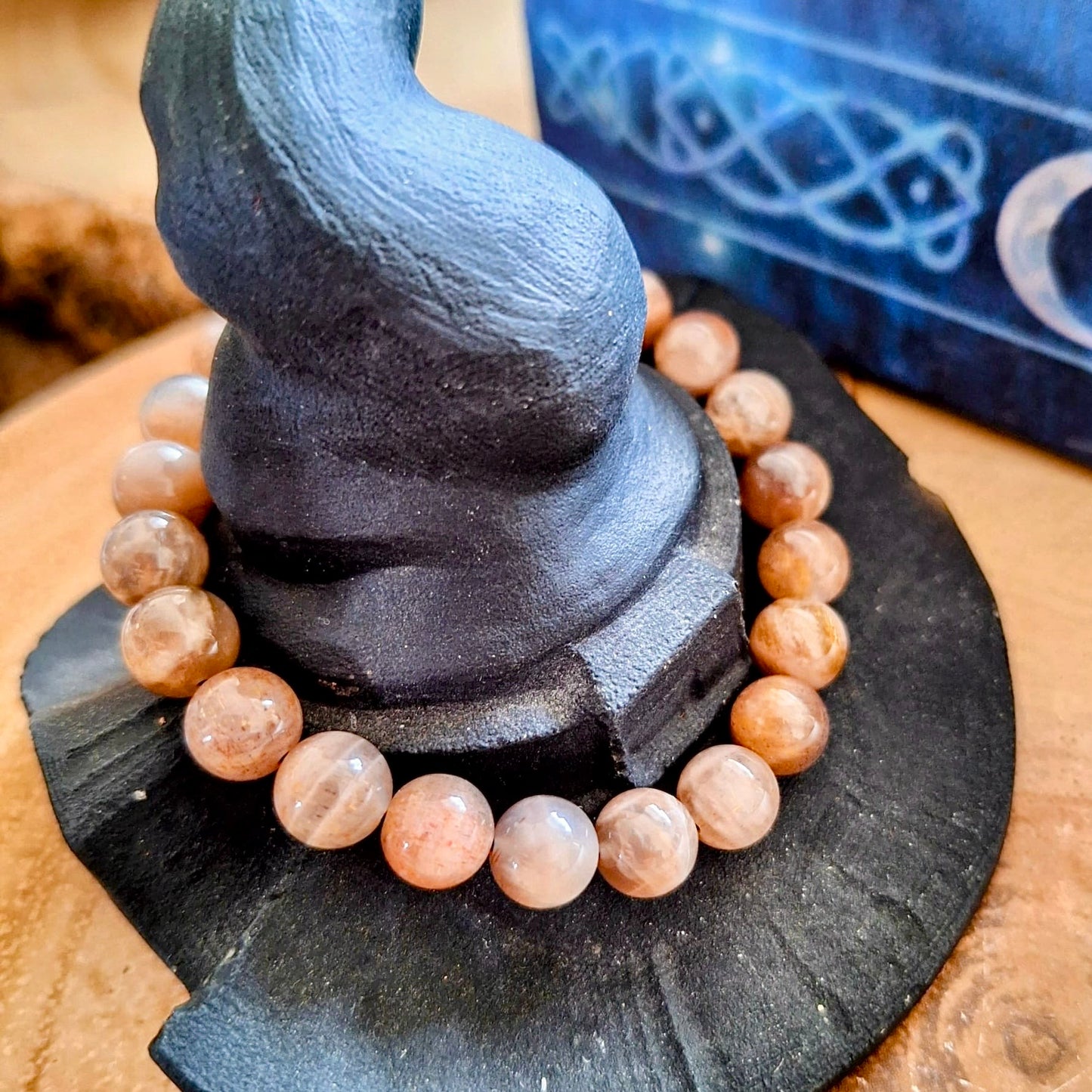 Sunstone Beaded Bracelet 8mm