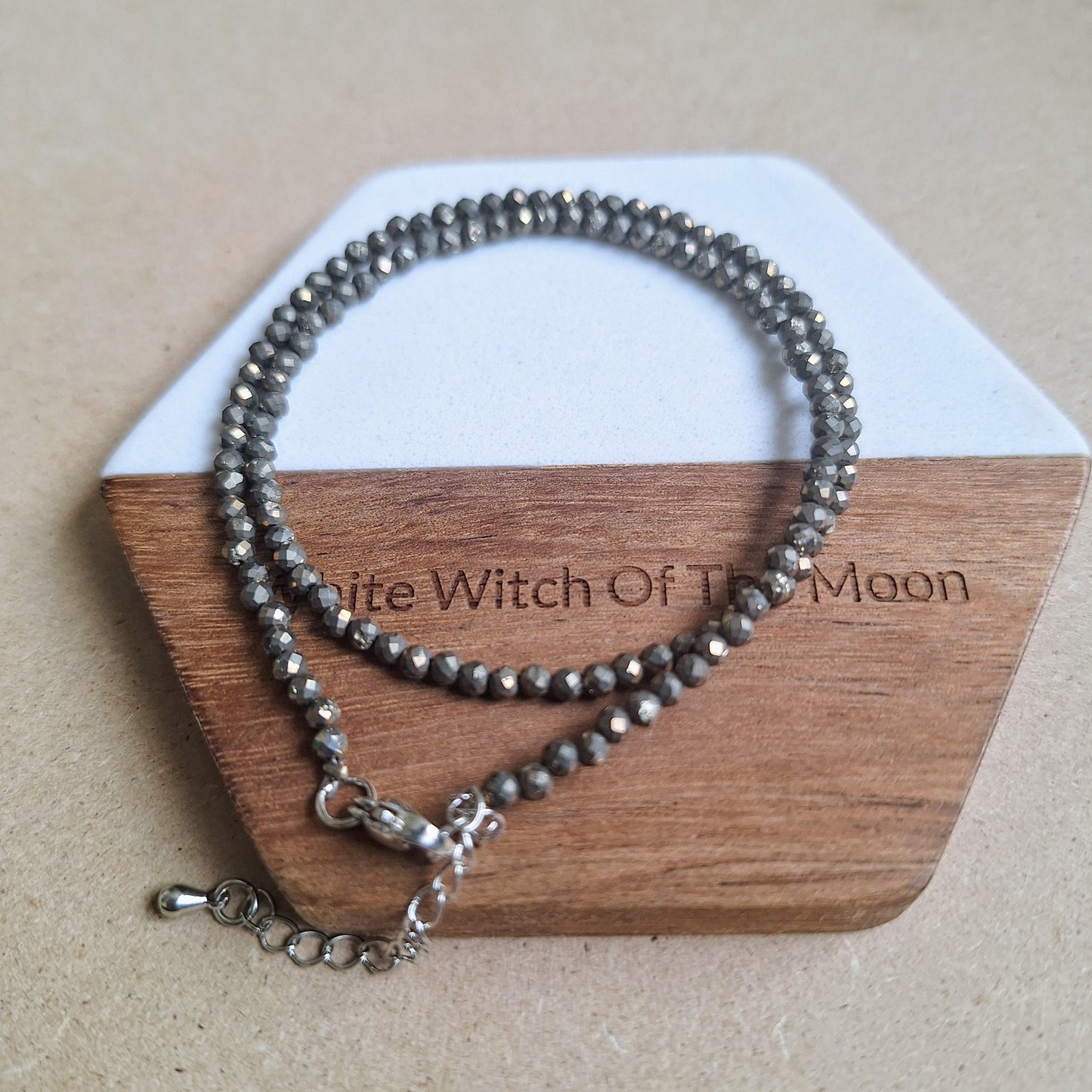Sparkly Pyrite Choker Necklace