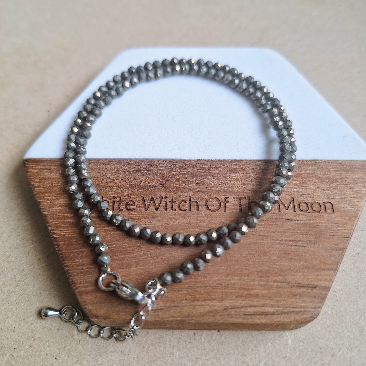 Sparkly Pyrite Choker Necklace