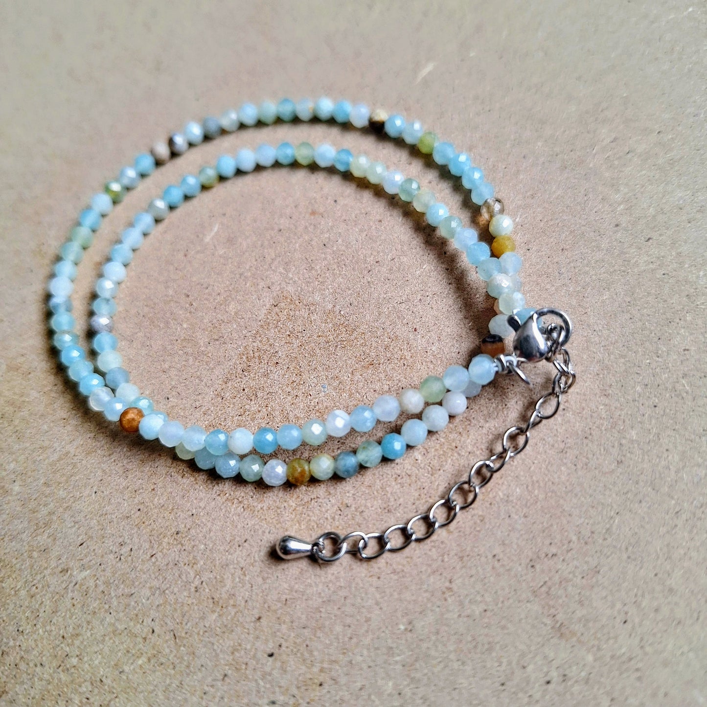 Flower Amazonite Choker Necklace