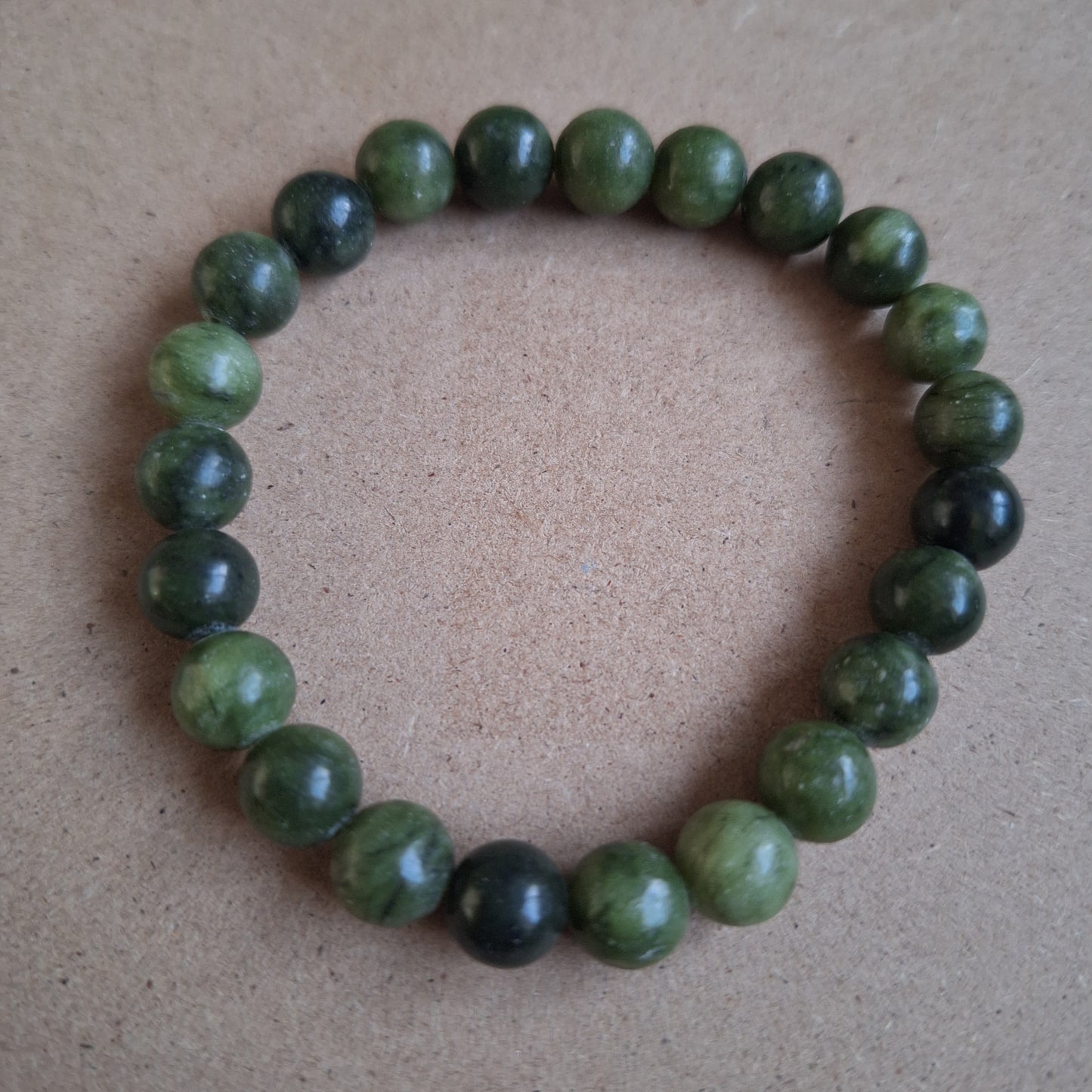 Jade bracelet 8mm beads luck love abundance