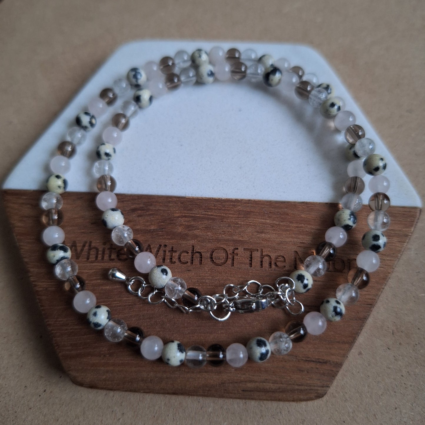 Past trauma choker adjustable Necklace 4mm bead