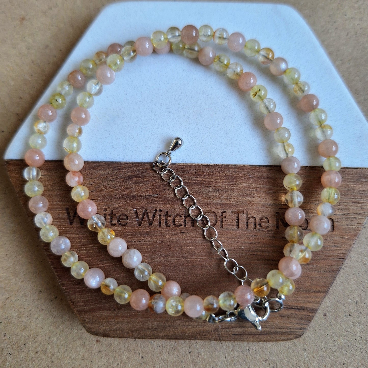 Connect with the Sun Choker or Bracelet citrine sunstone golden rutile quartz