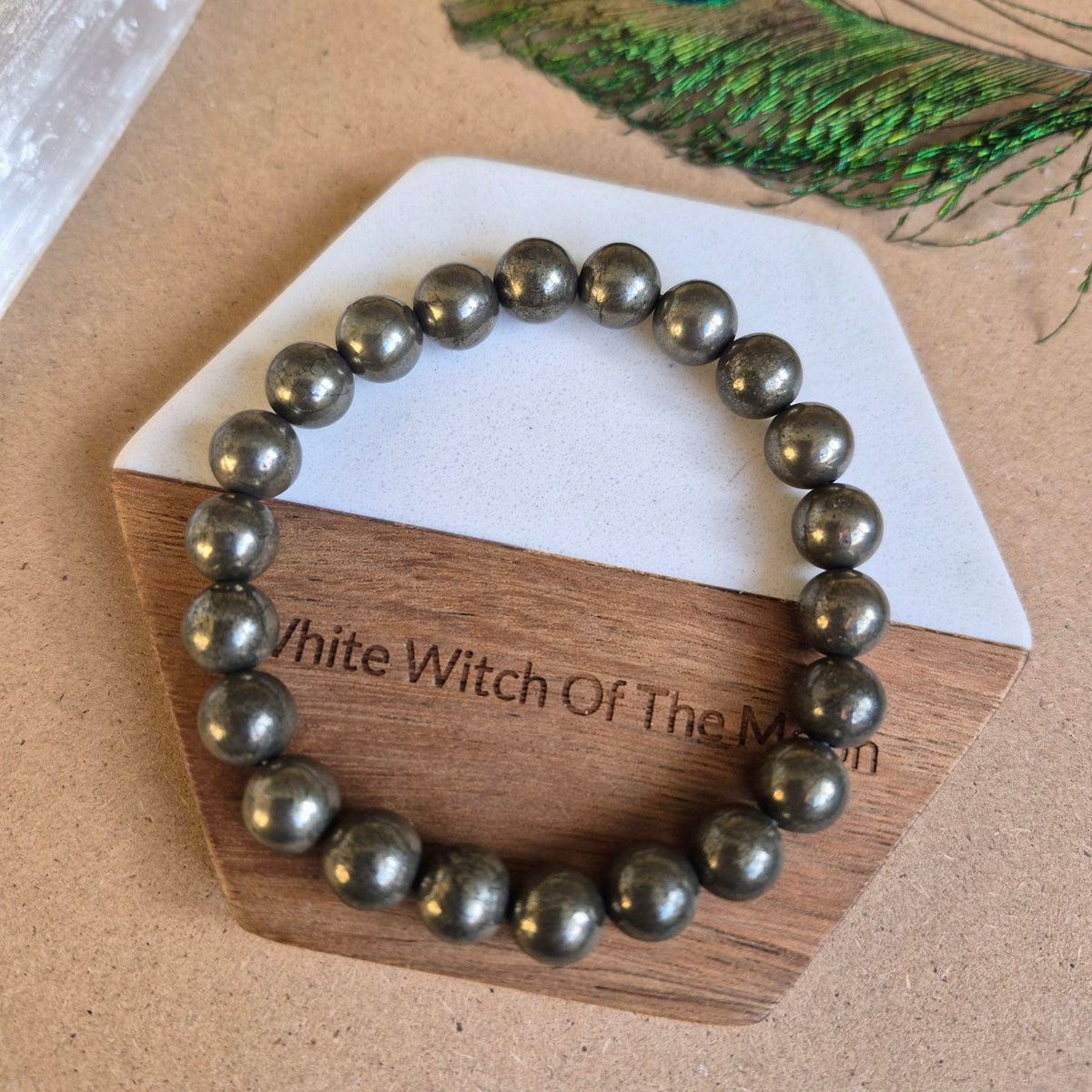 Pyrite Bracelet 8mm beads