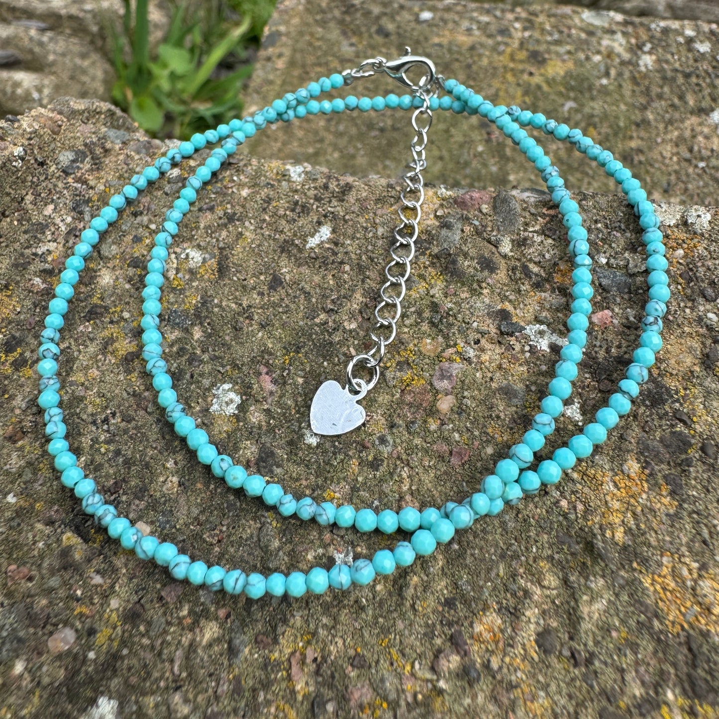 Turquoise Howlite Choker Necklace