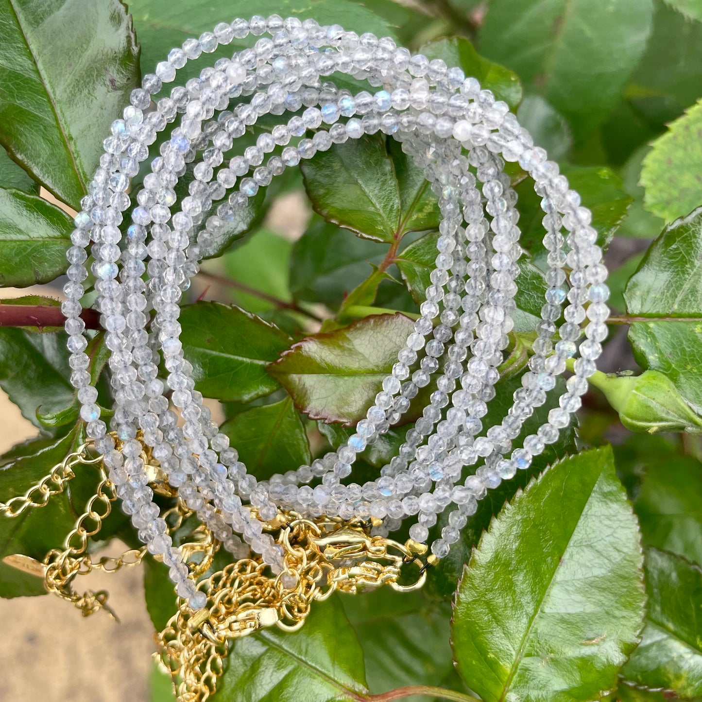 Labradorite Minimalist Bracelet π