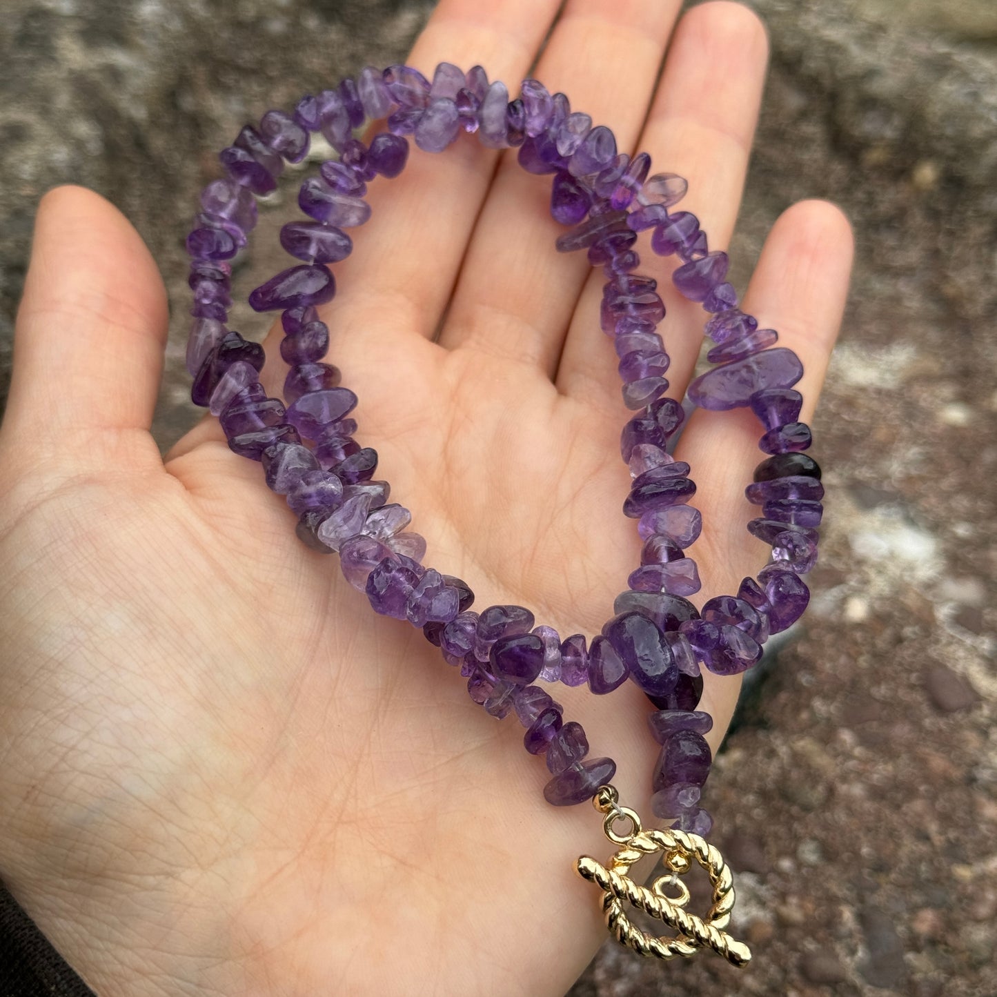 Amethyst Chip Necklace