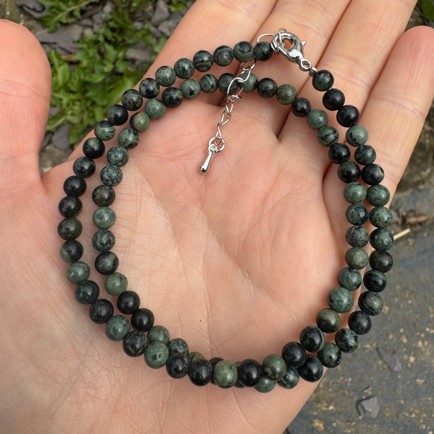 Kambaba Jasper (Rhyolite) Choker Necklace