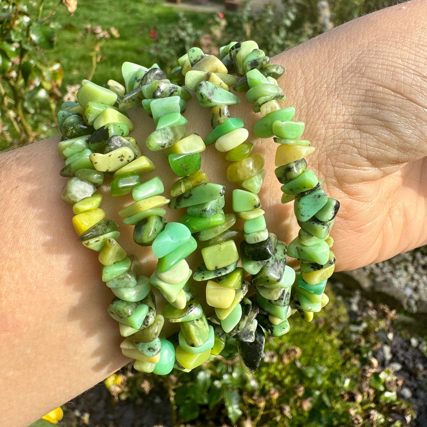 Chrysoprase Chip Bracelet