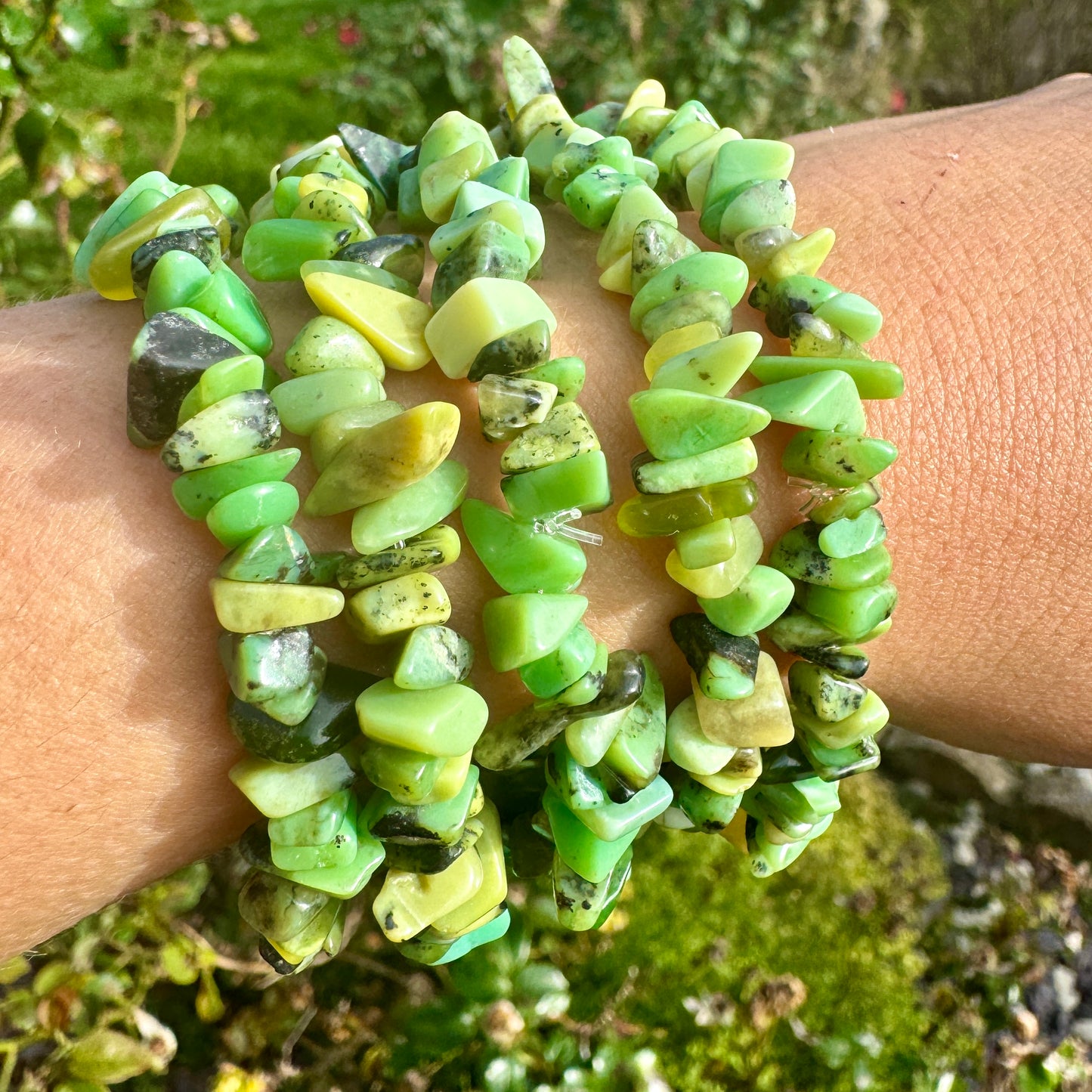 Chrysoprase Chip Bracelet