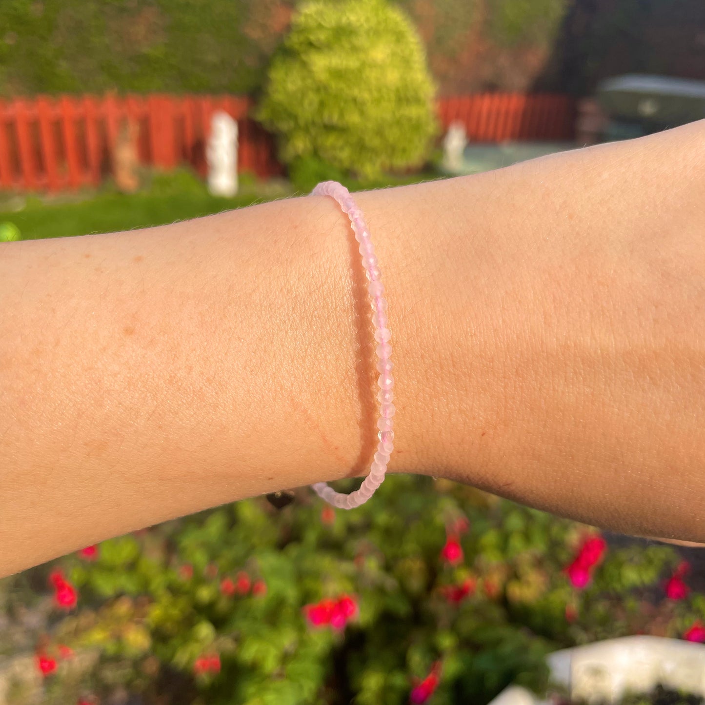 Rose Quartz Minimalist Bracelet 🌸