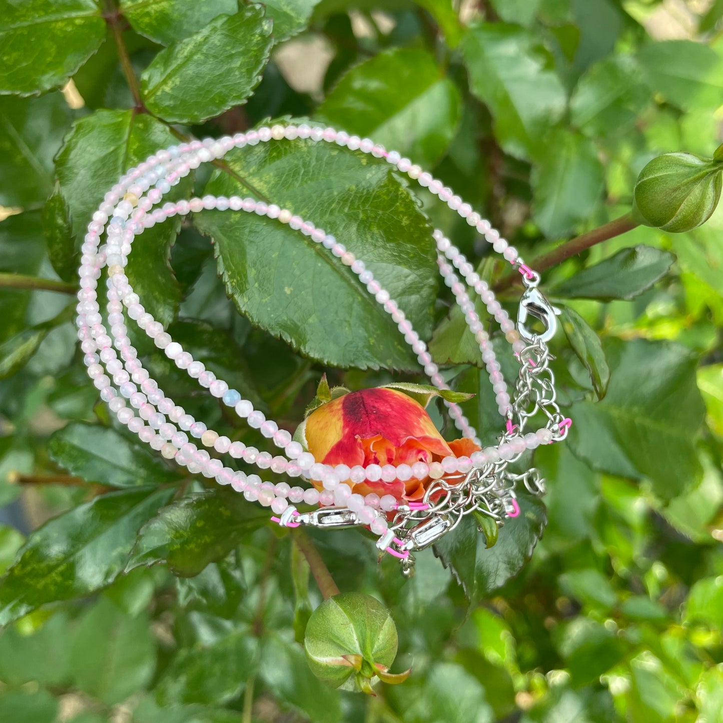 Morganite Minimalist Bracelet π