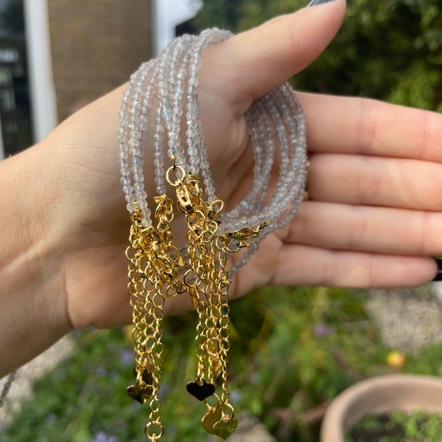 Labradorite Minimalist Bracelet 🌃