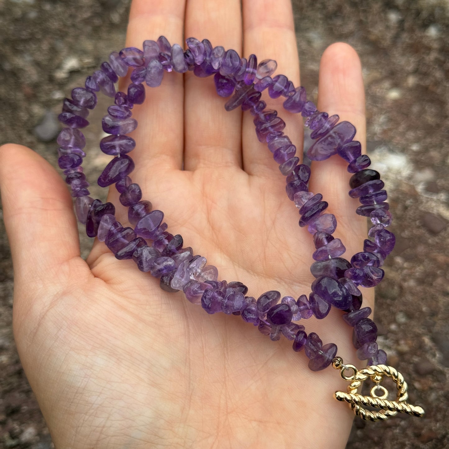 Amethyst Chip Necklace