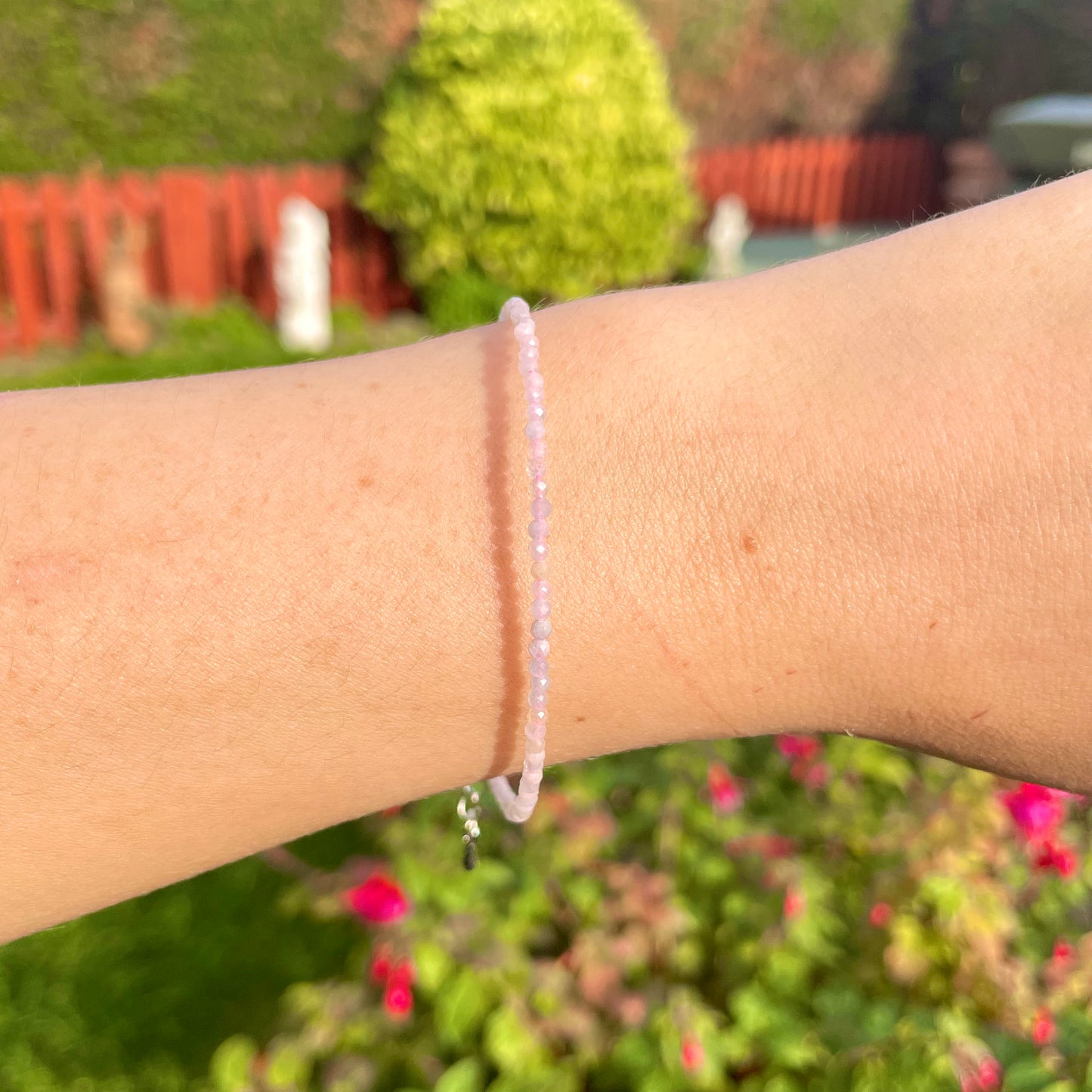 Morganite Minimalist Bracelet π