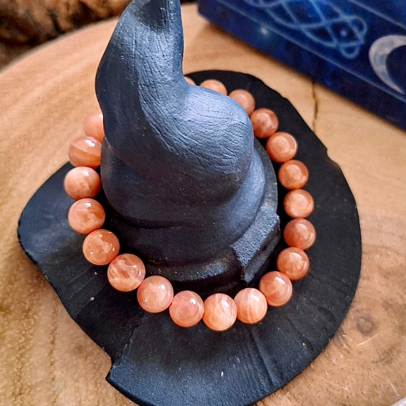 Sunstone Beaded Bracelet 8mm
