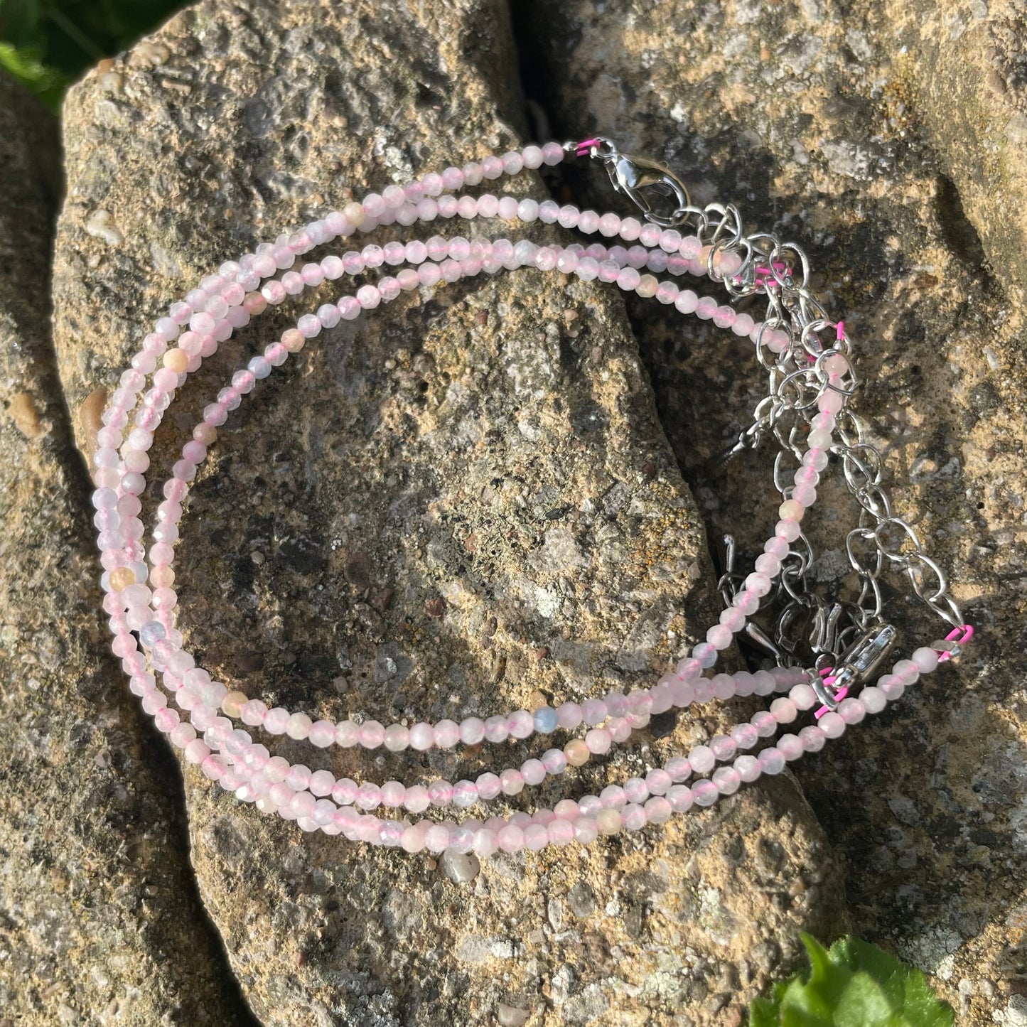 Morganite Minimalist Bracelet π