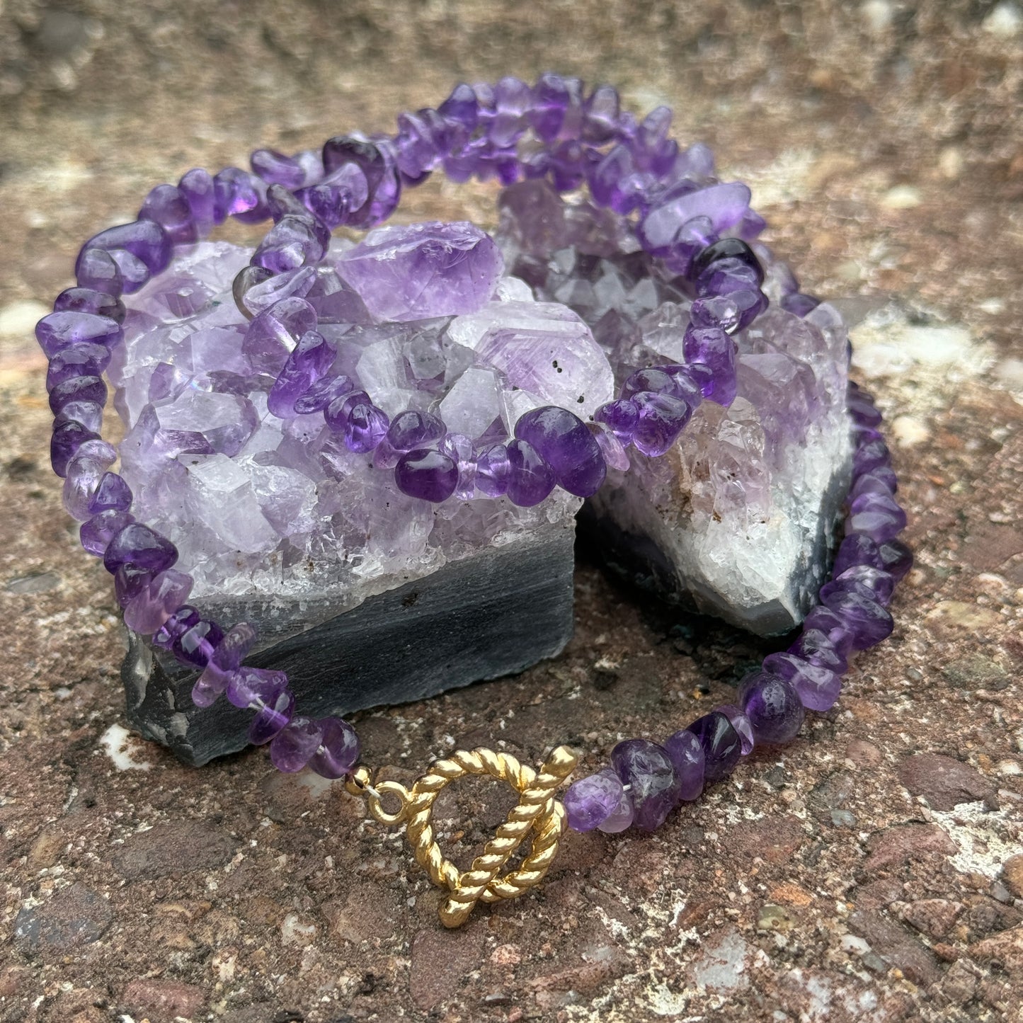 Amethyst Chip Necklace