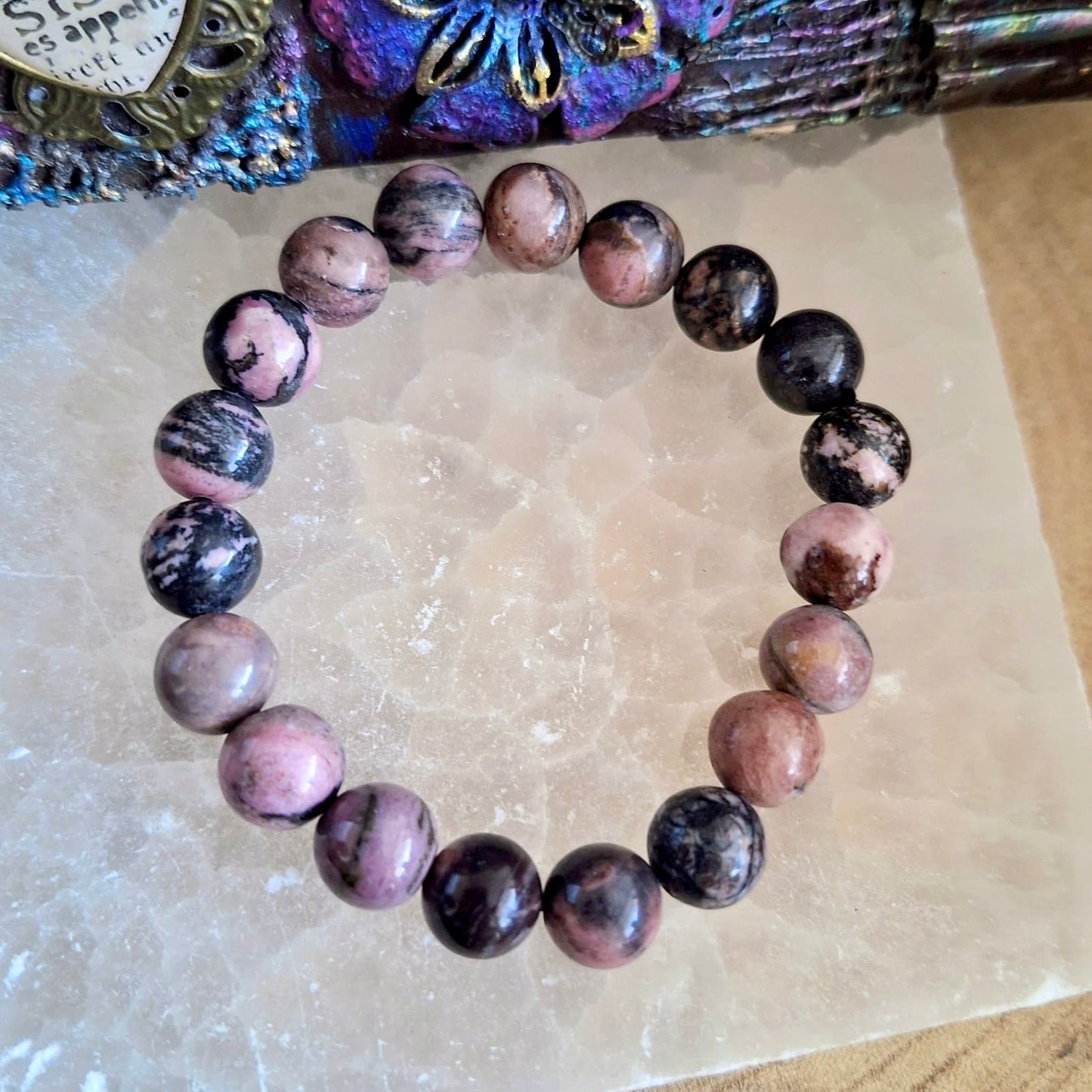 Rhodonite Beaded Bracelet