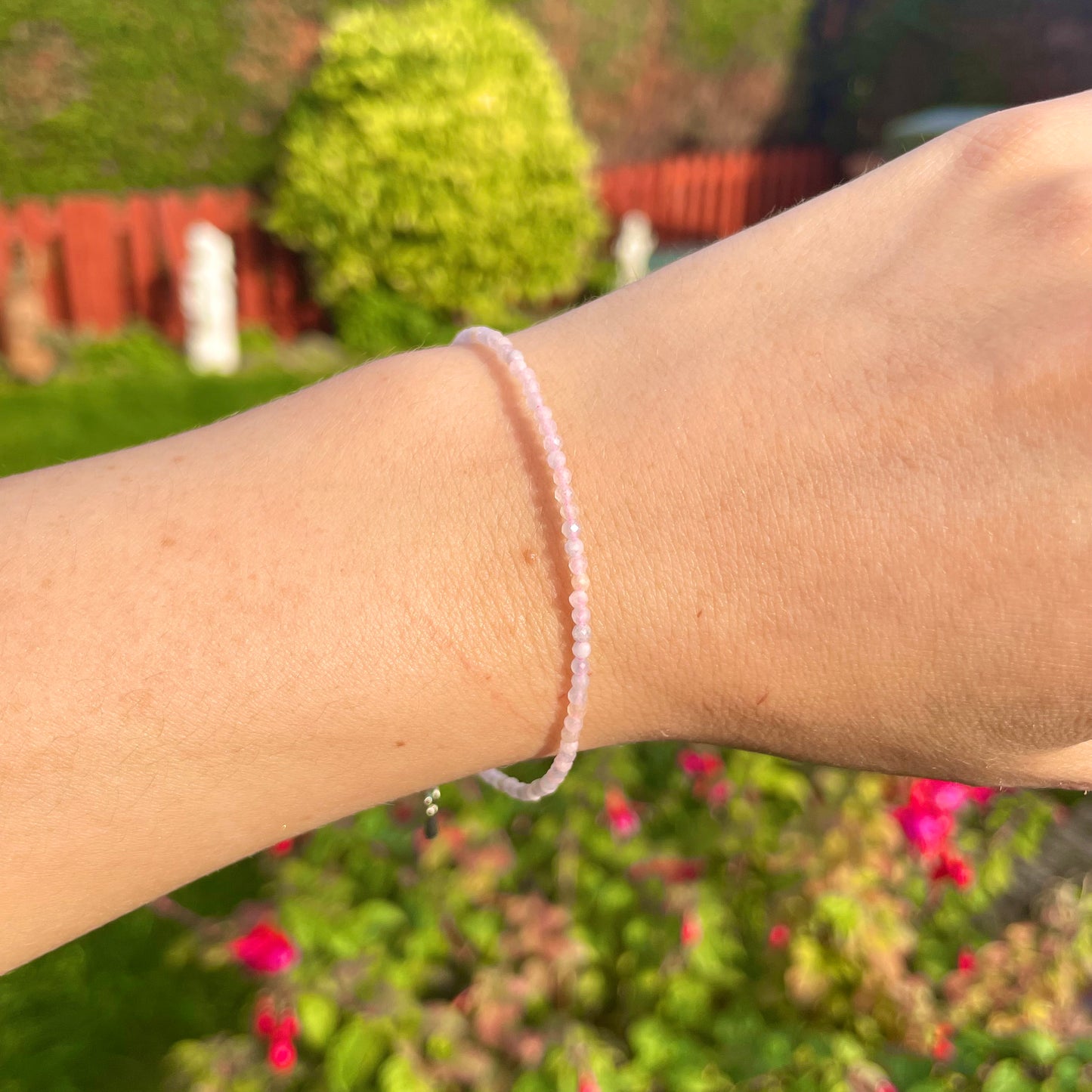 Morganite Minimalist Bracelet π