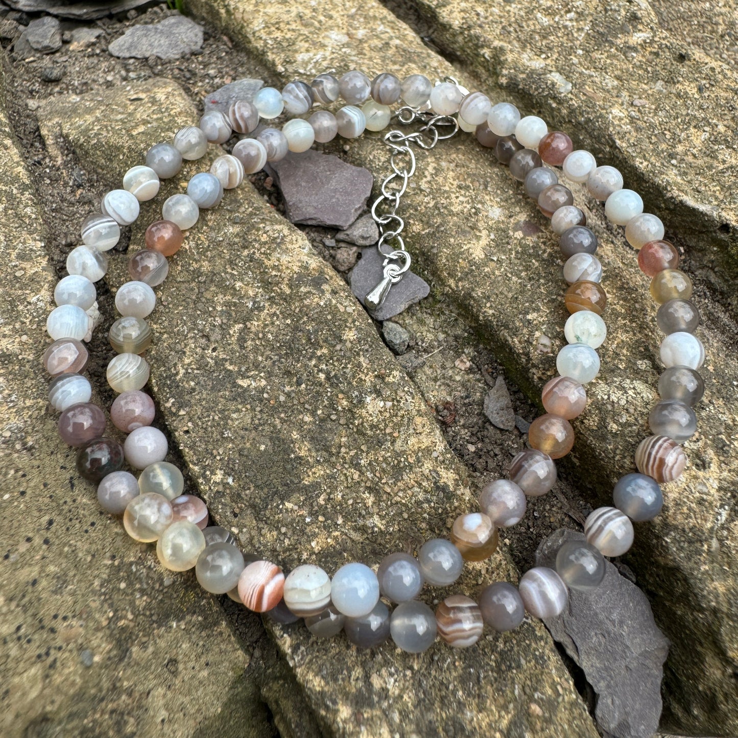 Botswana Agate Choker Necklace