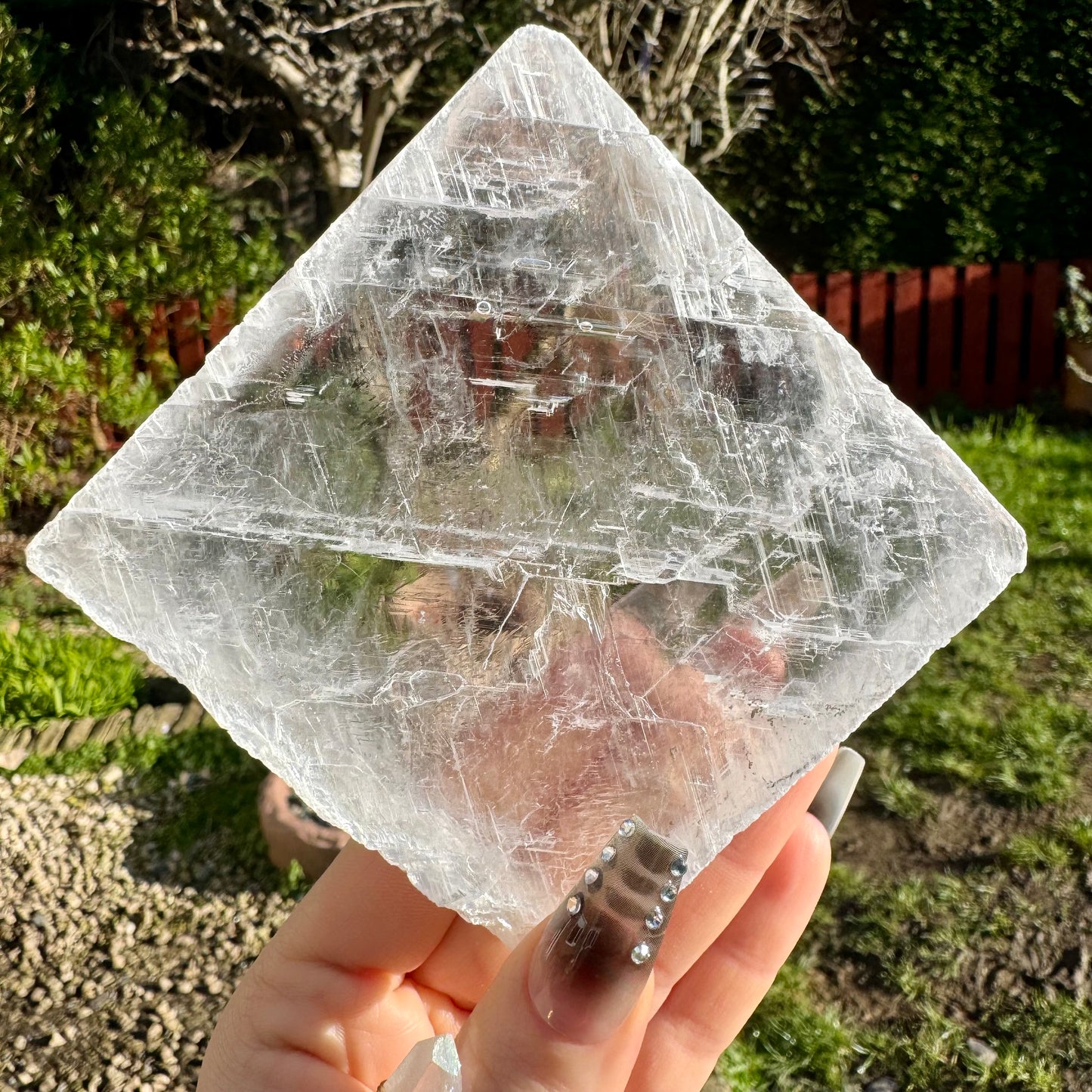Clear Selenite Crystal Cleansing & Charging Slabs 11cm