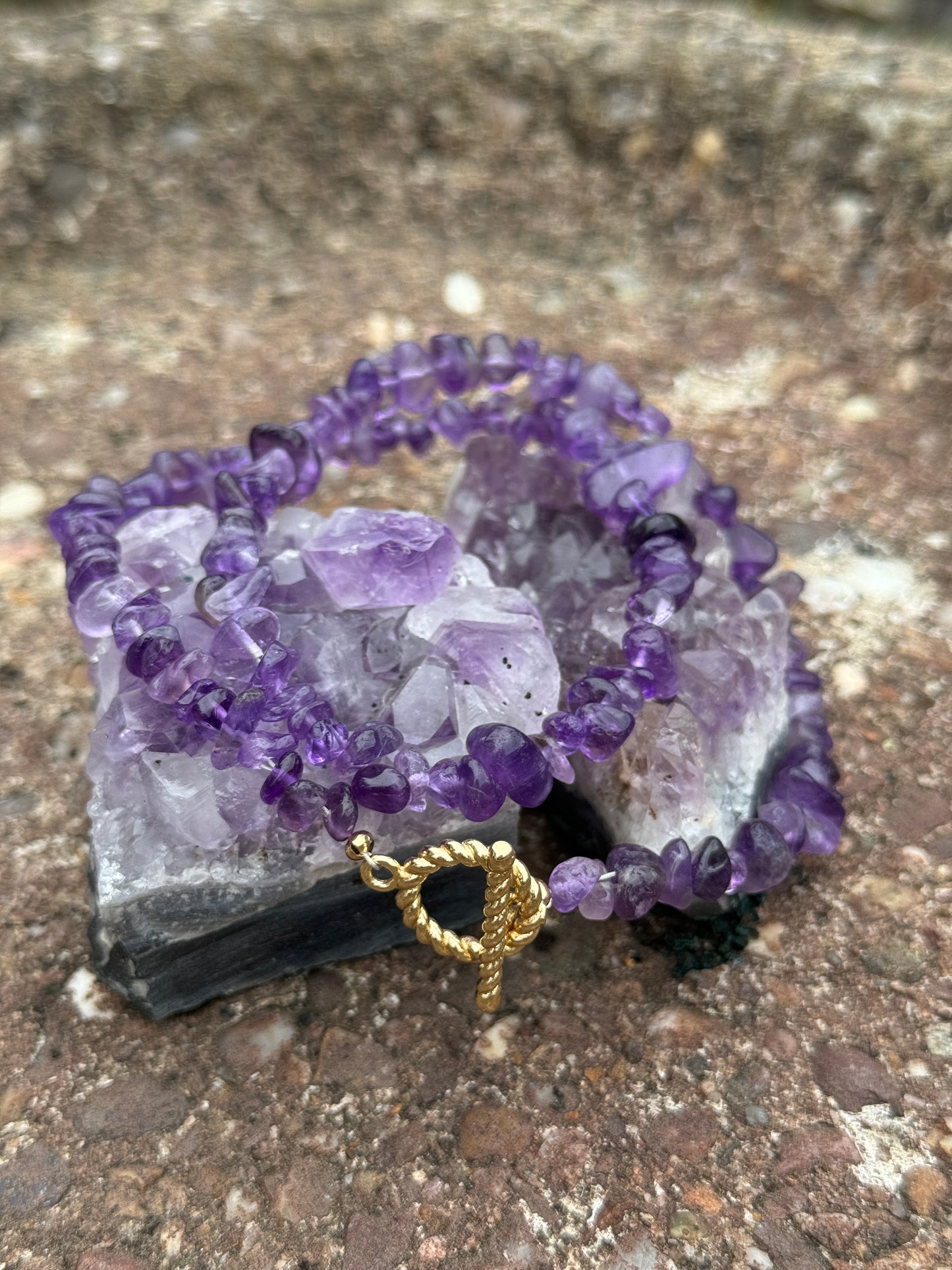 Amethyst Chip Necklace
