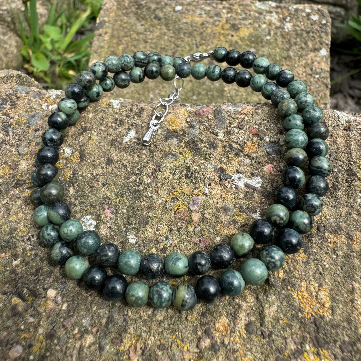 Kambaba Jasper (Rhyolite) Choker Necklace
