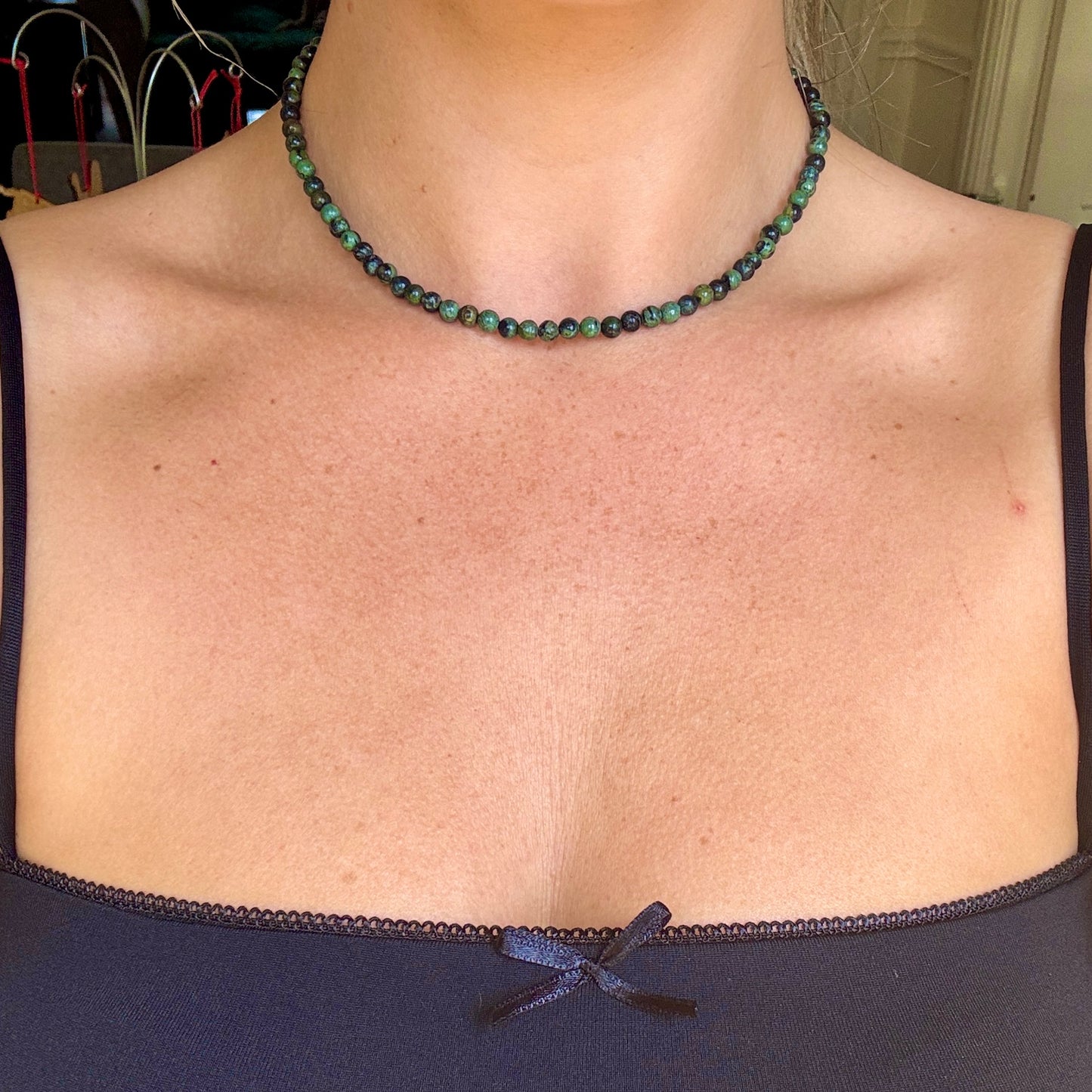 Kambaba Jasper (Rhyolite) Choker Necklace