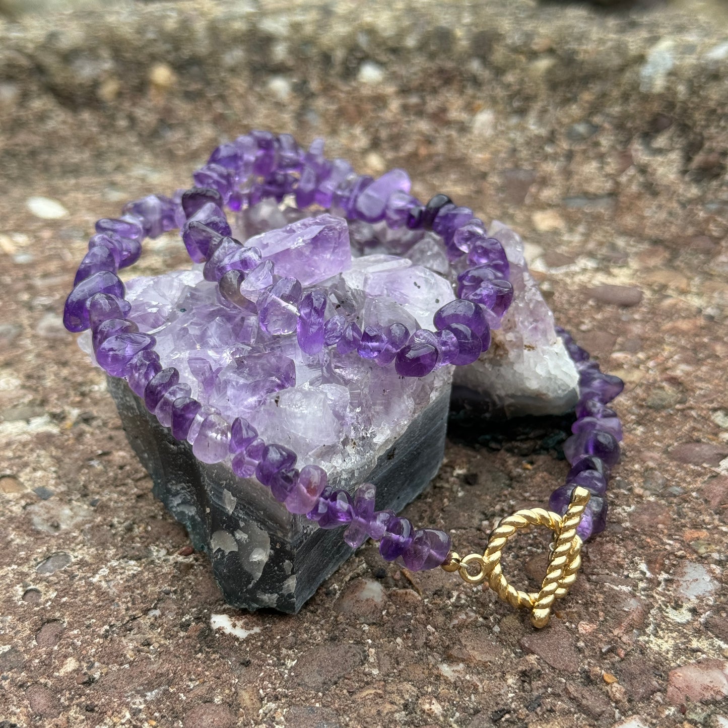 Amethyst Chip Necklace