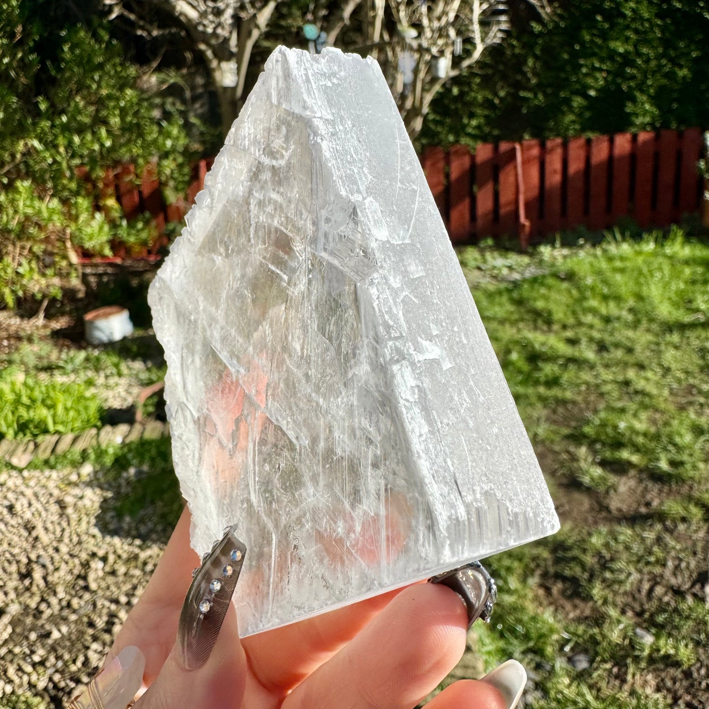 Clear Selenite Crystal Cleansing & Charging Slabs 11cm