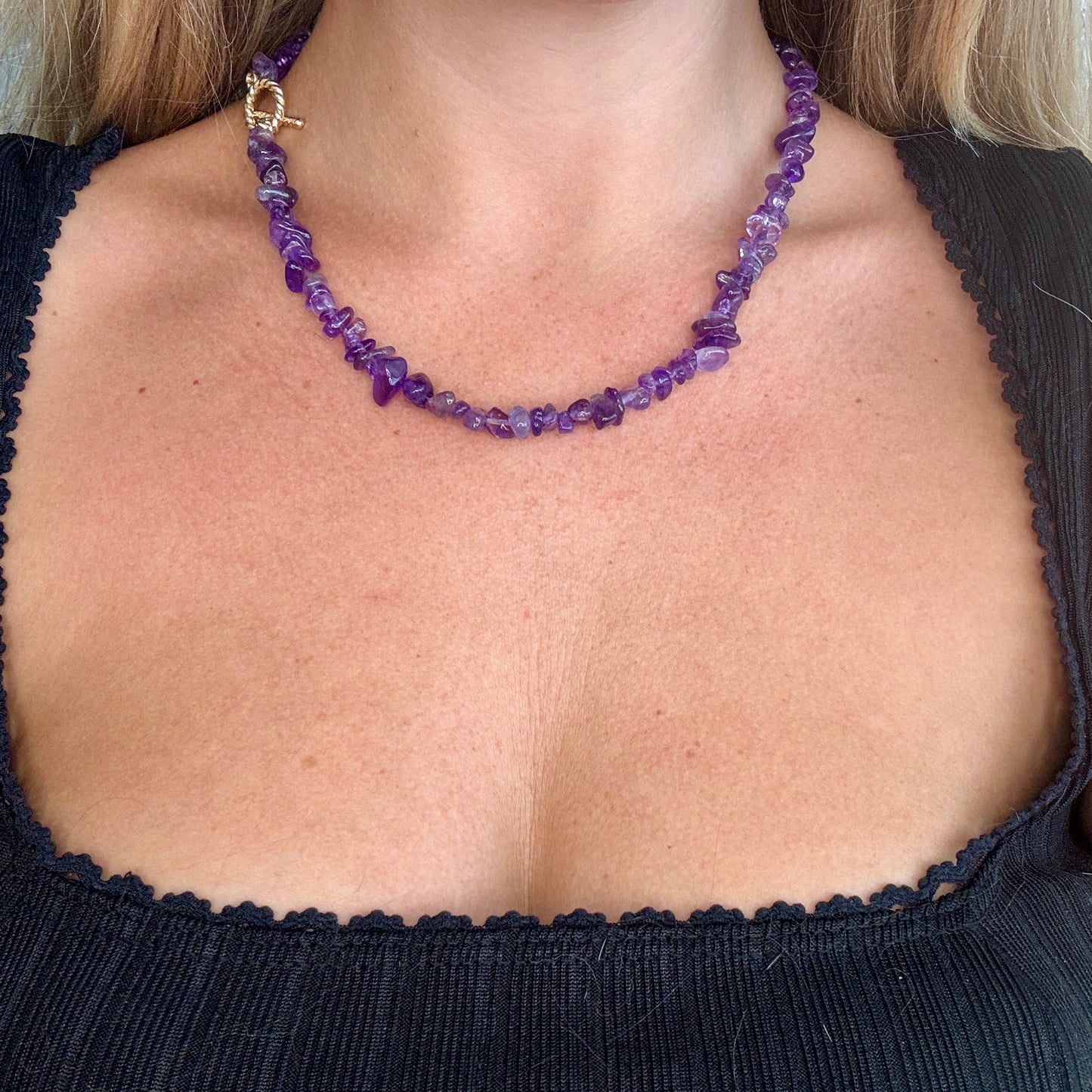 Amethyst Chip Necklace