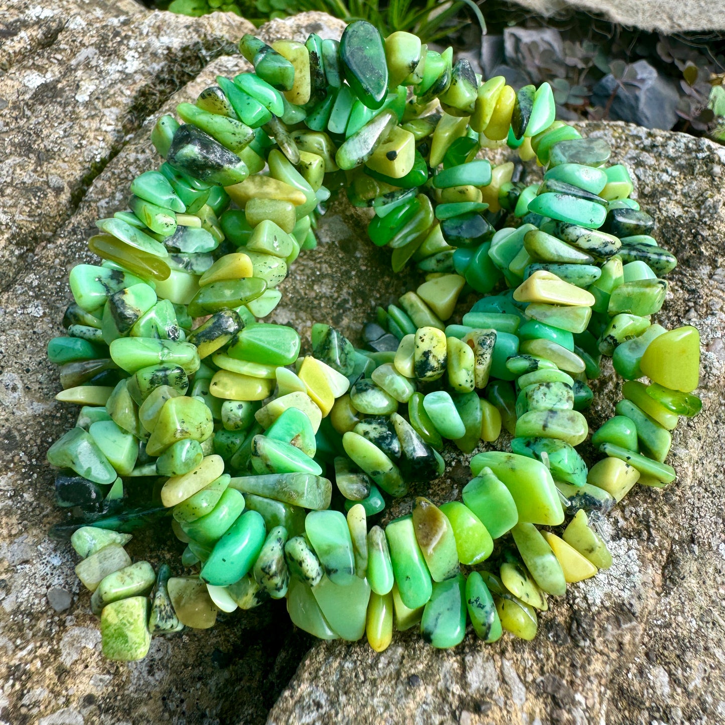 Chrysoprase Chip Bracelet