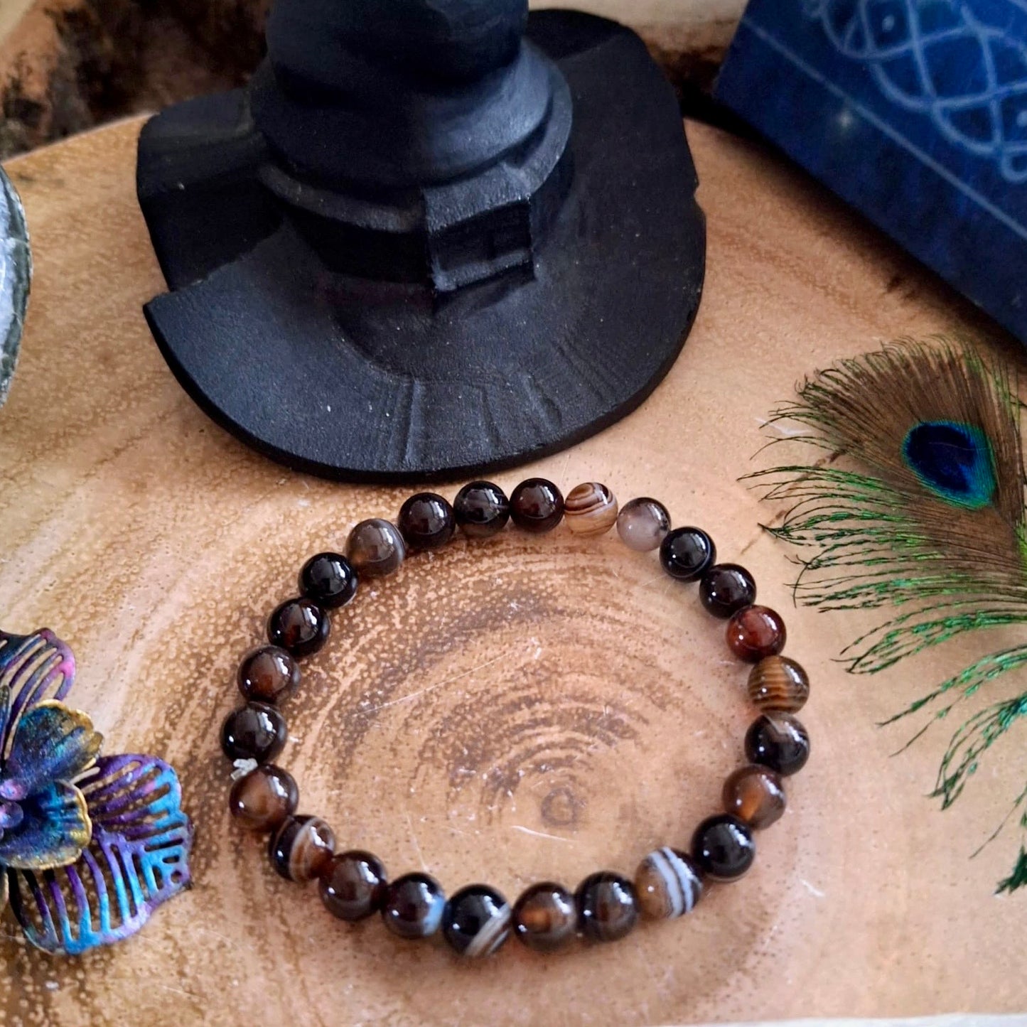 Sardonyx Beaded Bracelet