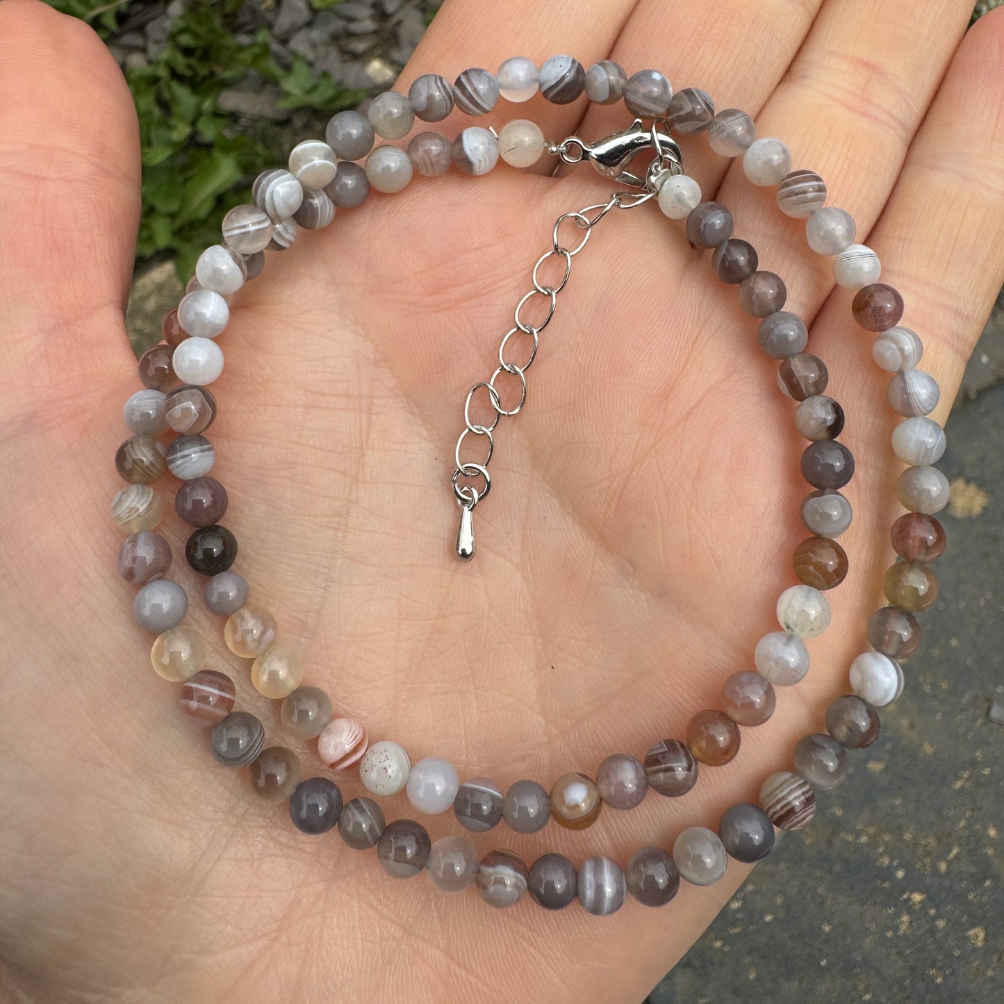 Botswana Agate Choker Necklace