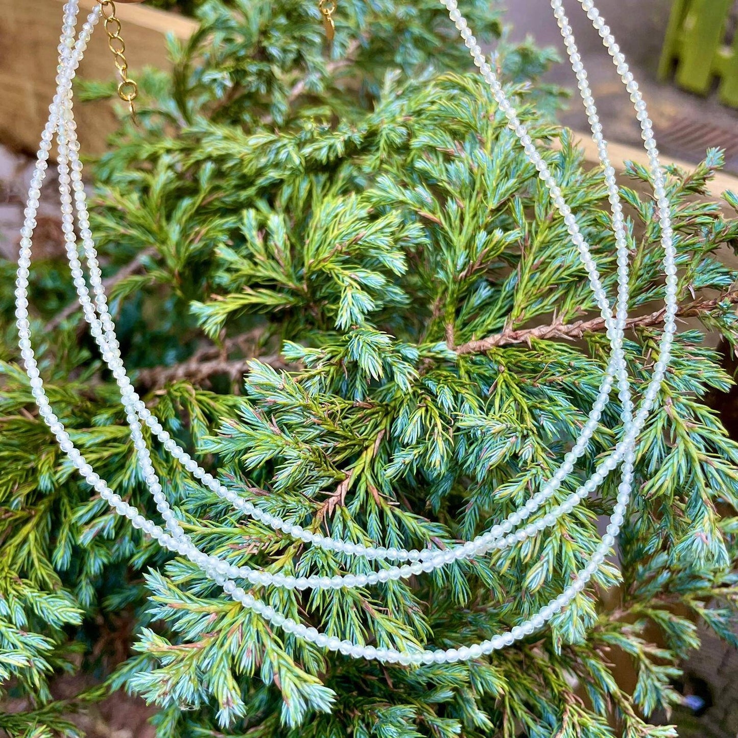 Prehnite choker prehnite necklace minimalist crystal healing jewellery natural stone genuine crystal jewelry