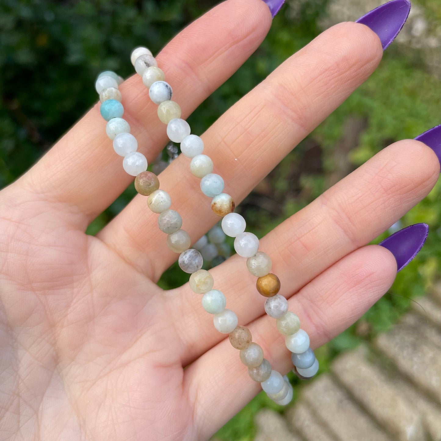 Flower Amazonite choker amazonite necklace minimalist jewellery crystal healing natural stone jewelry