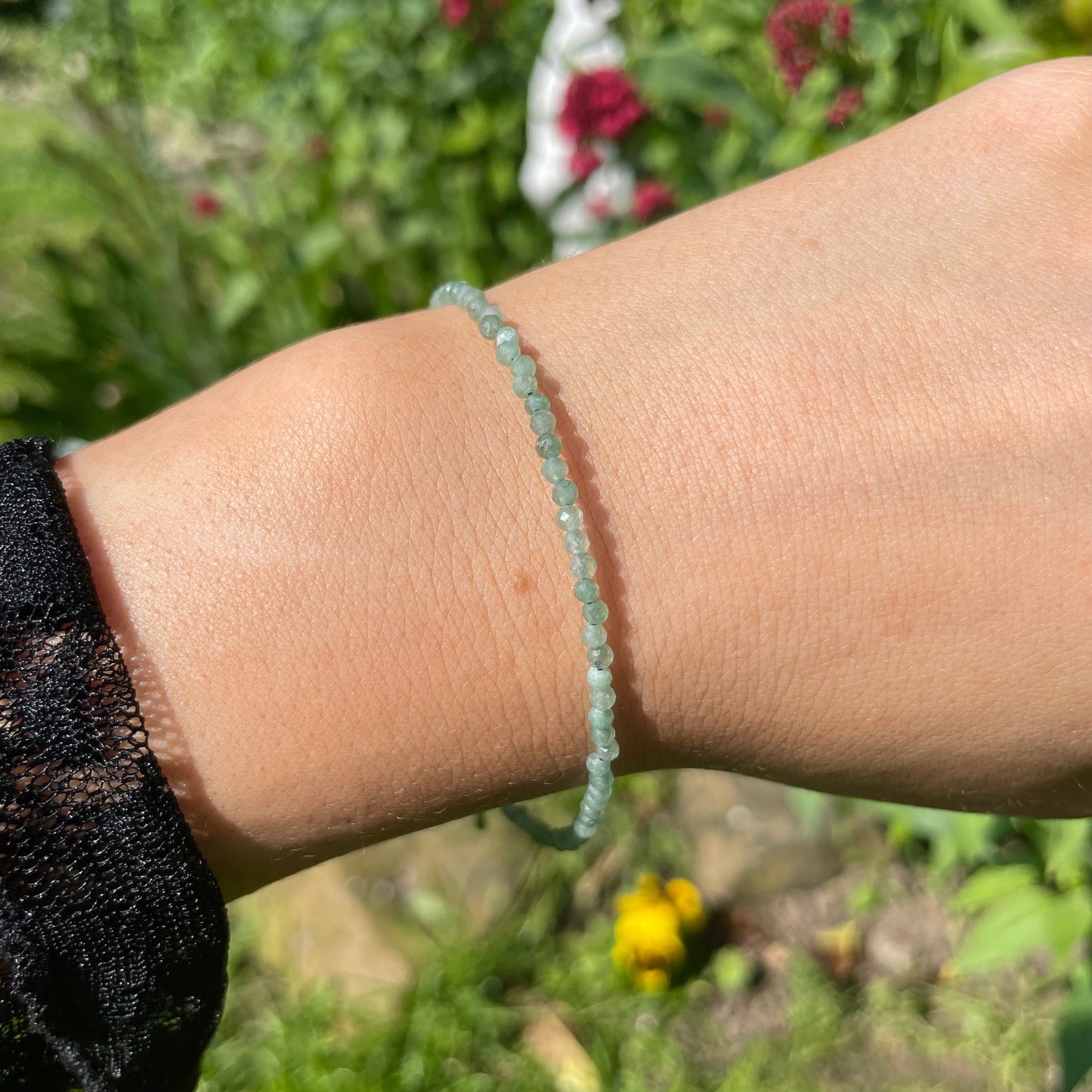 Green Aventurine Adjustable Mininalist Bracelet
