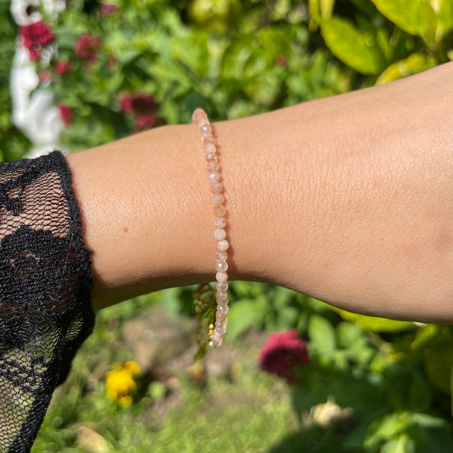 Sunstone Adjustable Mininalist Bracelet
