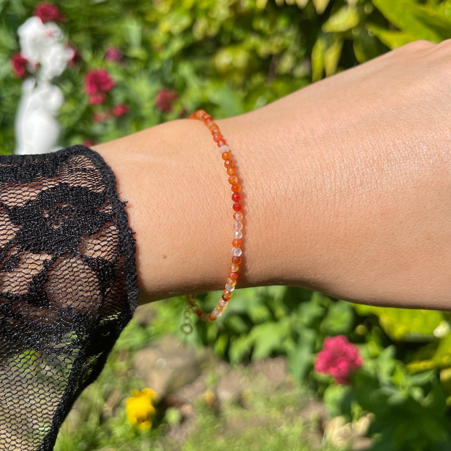Carnelian Adjustable Mininalist Bracelet
