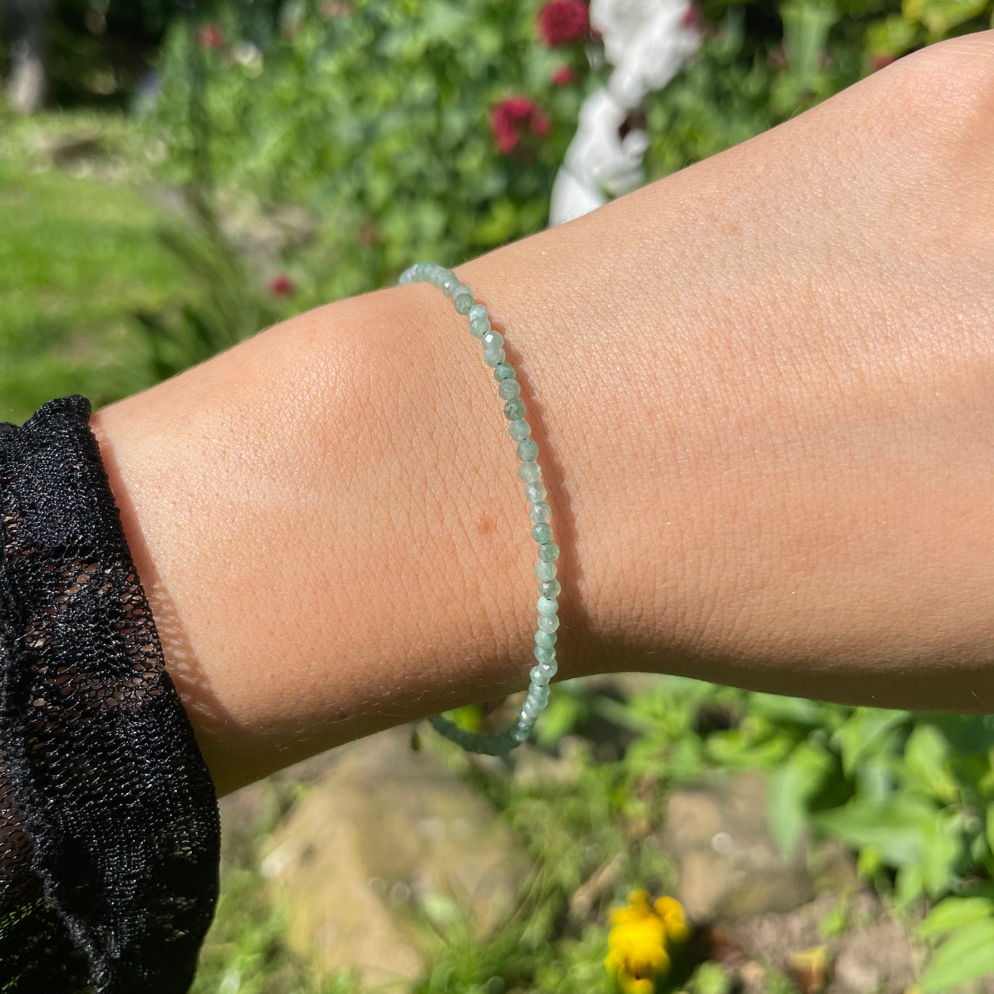 Green Aventurine Adjustable Mininalist Bracelet