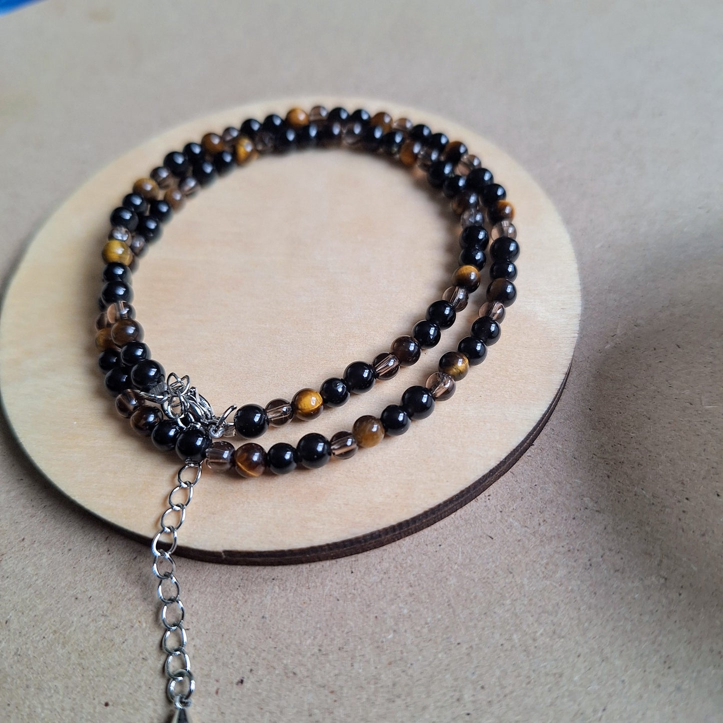 Protection choker necklace 4mm bead