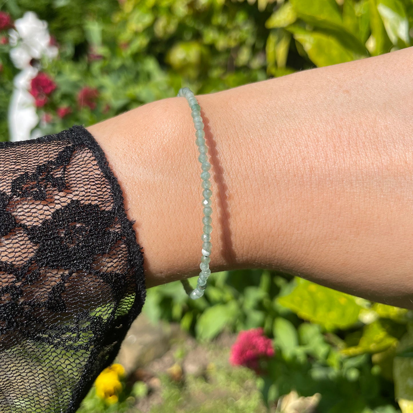 Green Aventurine Adjustable Mininalist Bracelet
