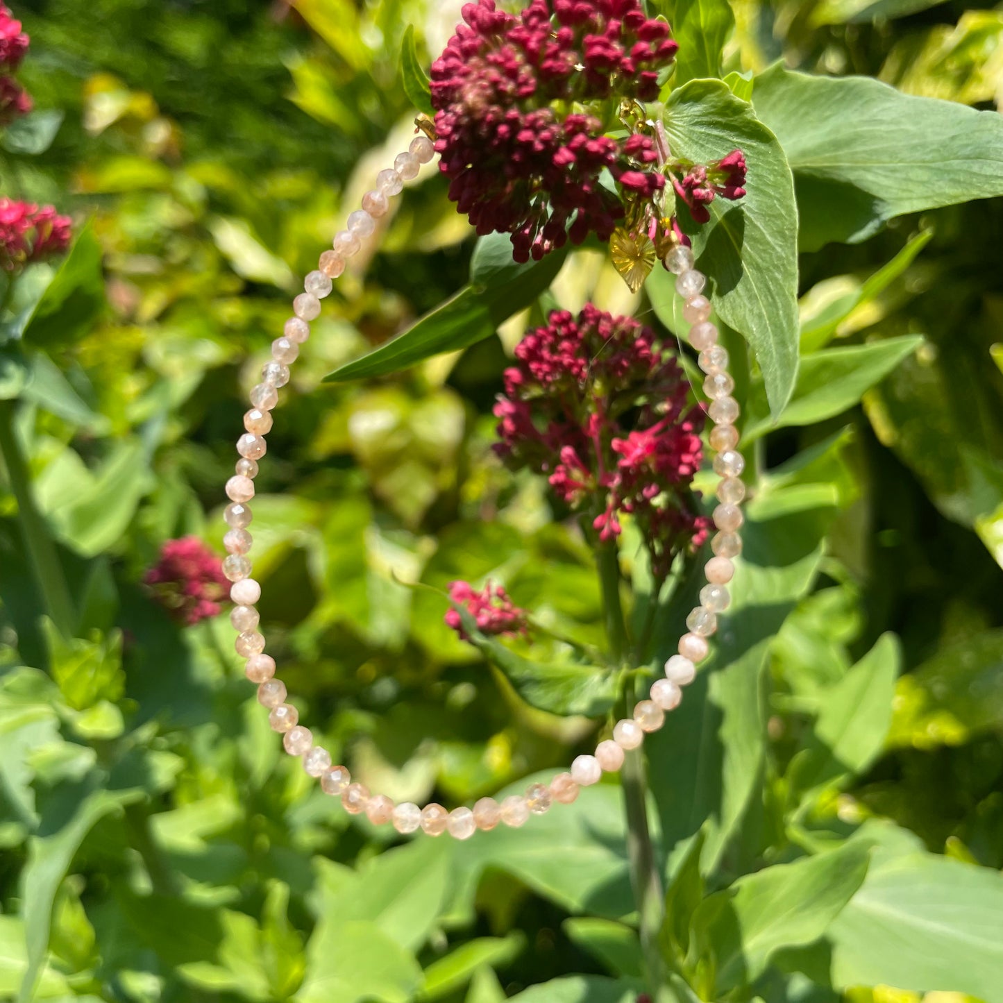 Sunstone Adjustable Mininalist Bracelet