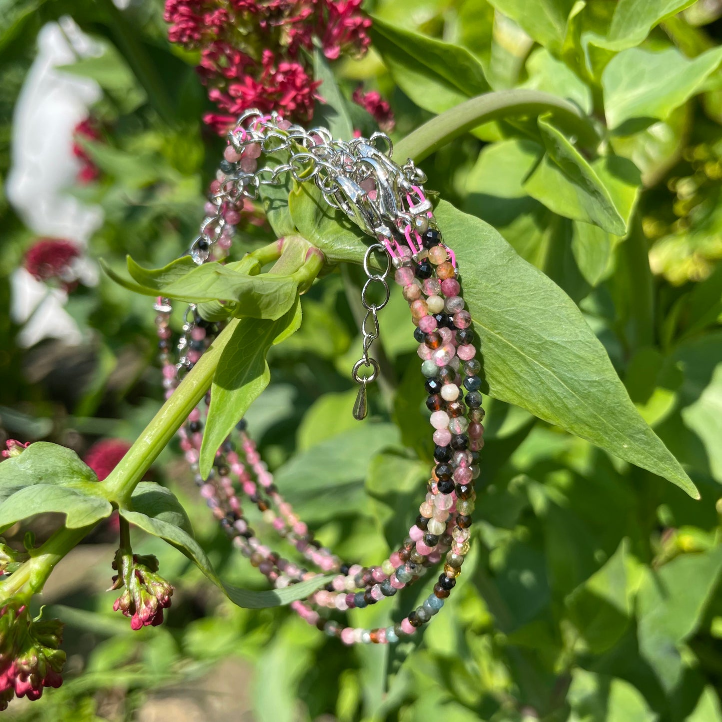 Mixed Tourmaline Adjustable Minimalist Bracelet