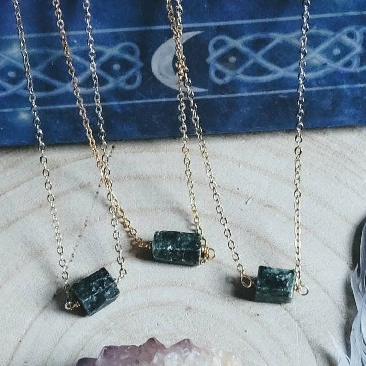 Seraphinite necklace shop