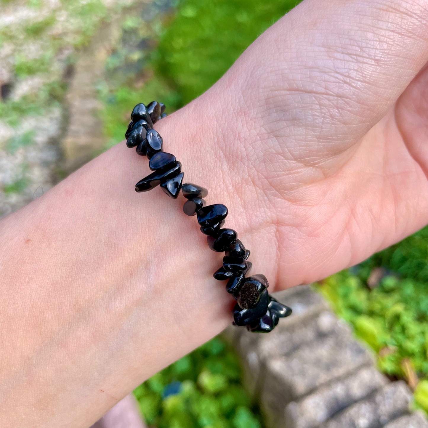 Black Obsidian Chip Bracelets 🖤🖤🖤