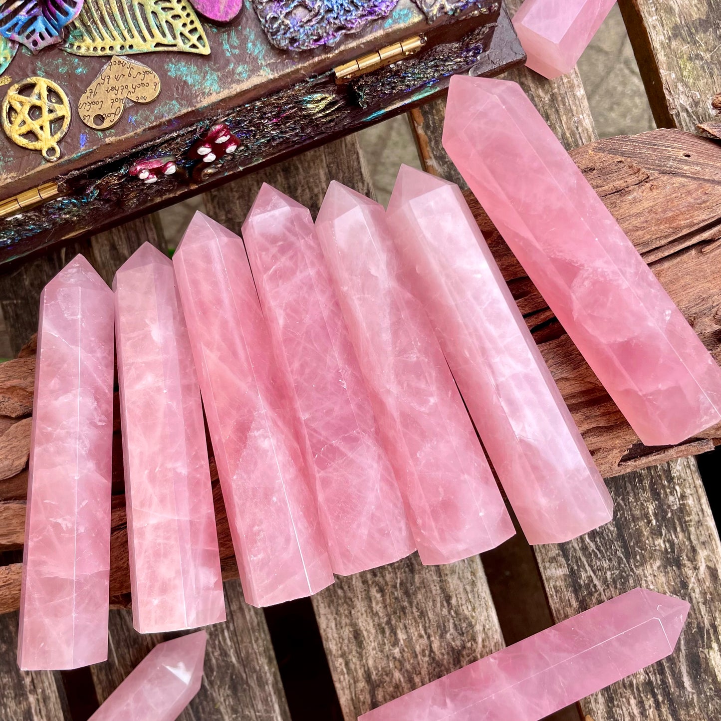 Rose Quartz Towers 8-9cm 💖🌸🌷