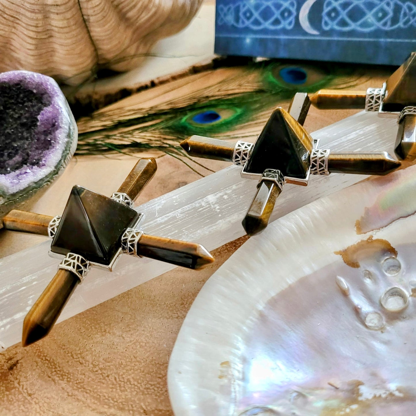 Tigers Eye Pyramid Energy Generators